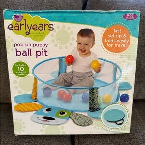 Earlyears Pop up Infant puppy ball pit